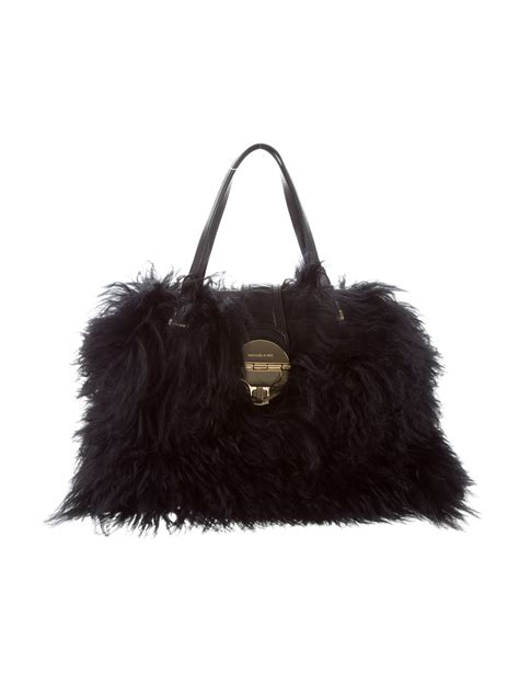 michael kors faux fur purse|mk fur bag.